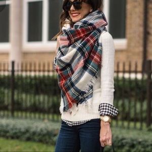 Abercrombie Plaid Blanket Scarf